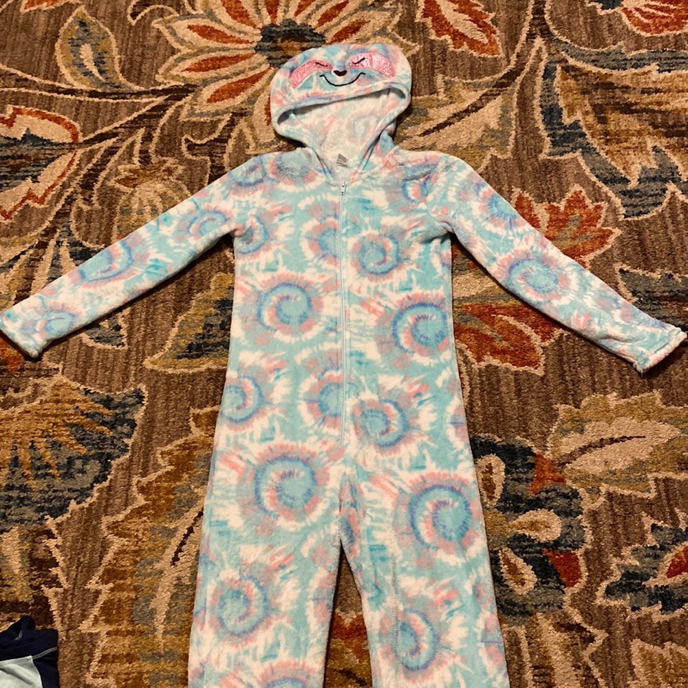 Sloth Onesie Pajamas Kids Size Large (10/12)